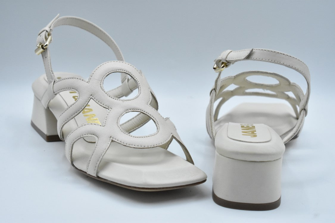 Janet & Janet Cut-Out Design Sandals With Elegant Thin Straps