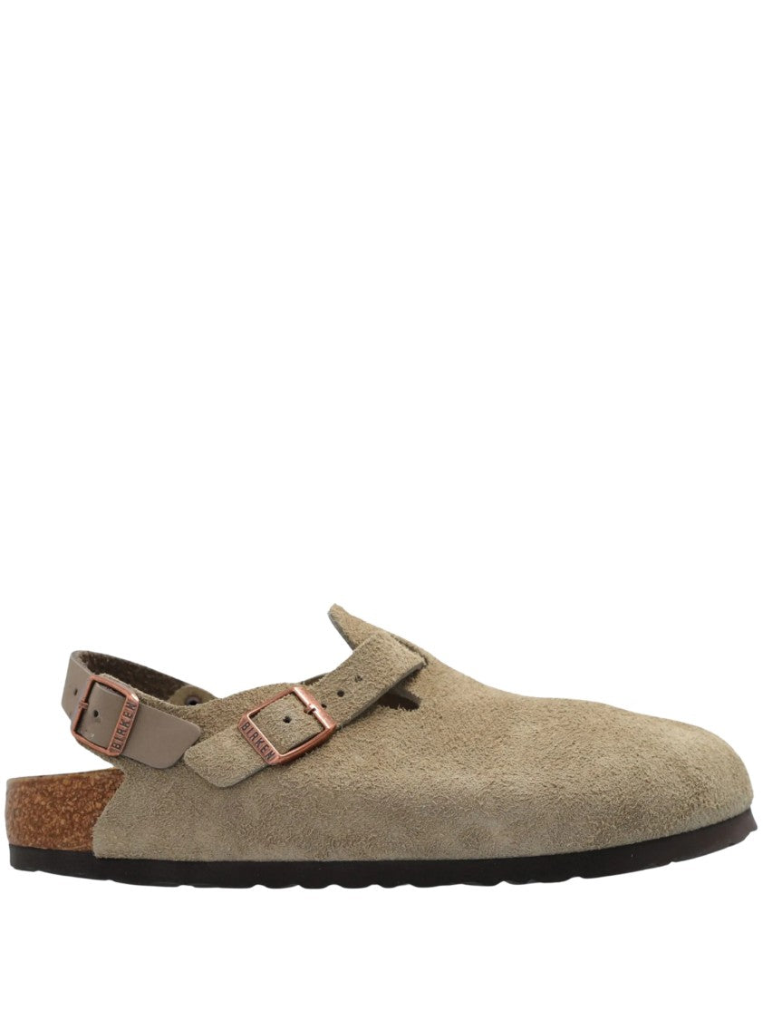 Birkenstock Closed-Toe Sandals With Adjustable Strap And Cork Footbed