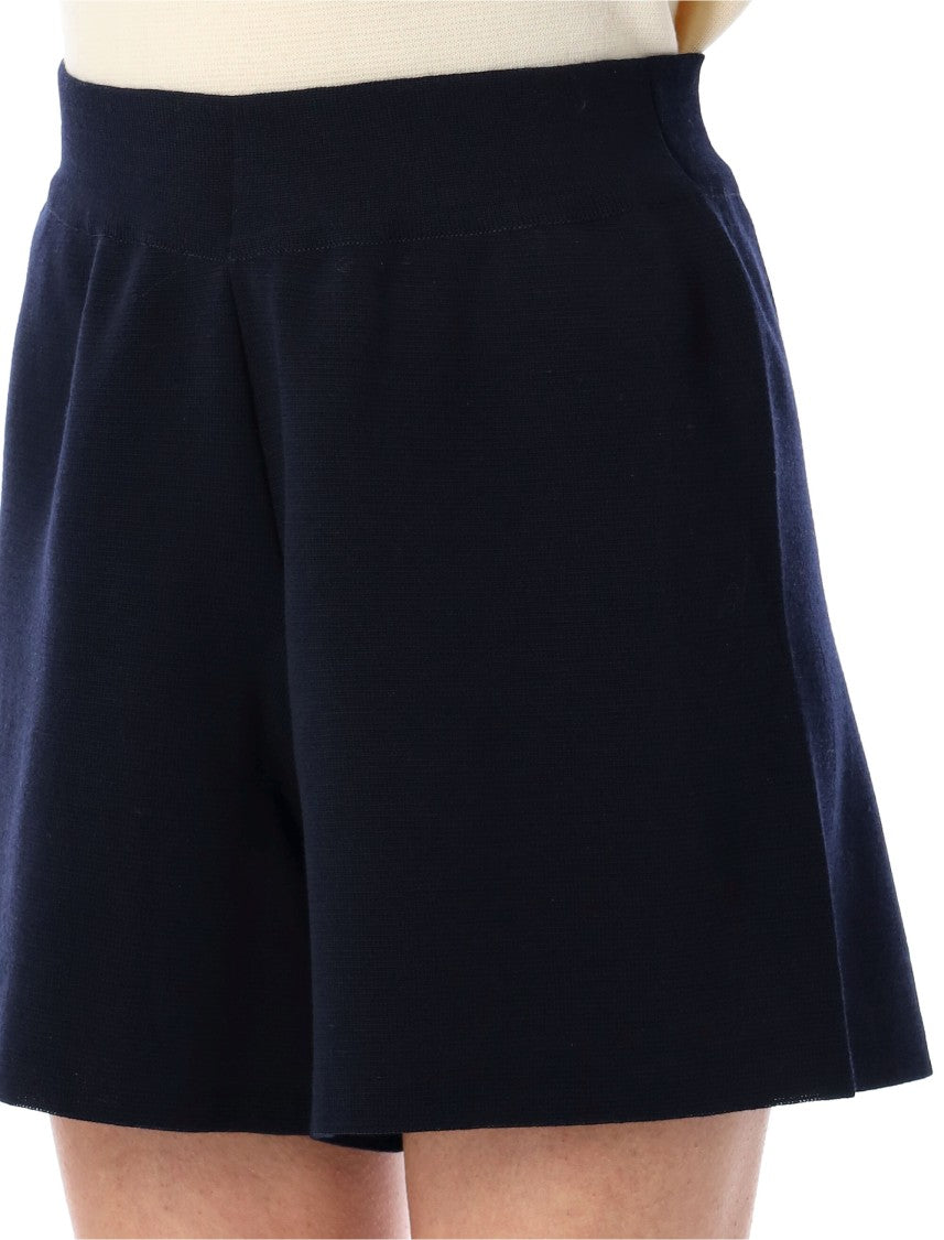Rhea Tailored Black Shorts With High Waist