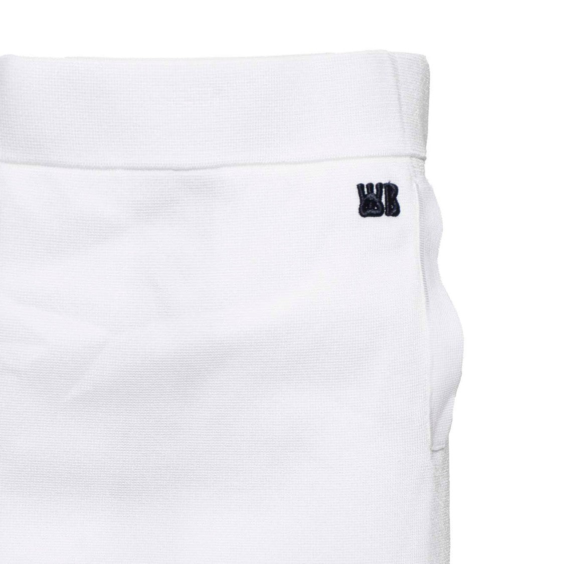 Wales Bonner Verse Mini Skirt In White Viscose