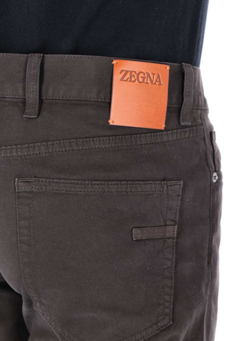 Zegna City Model Warm Cotton 5-Pocket Trousers