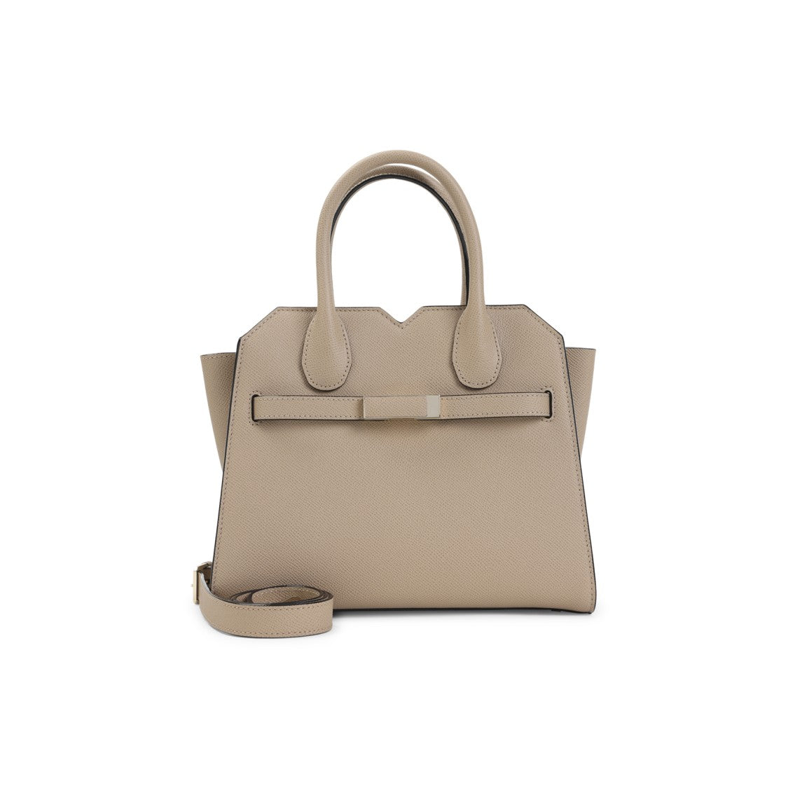 Valextra Structured Mini Handbag With Top Handles