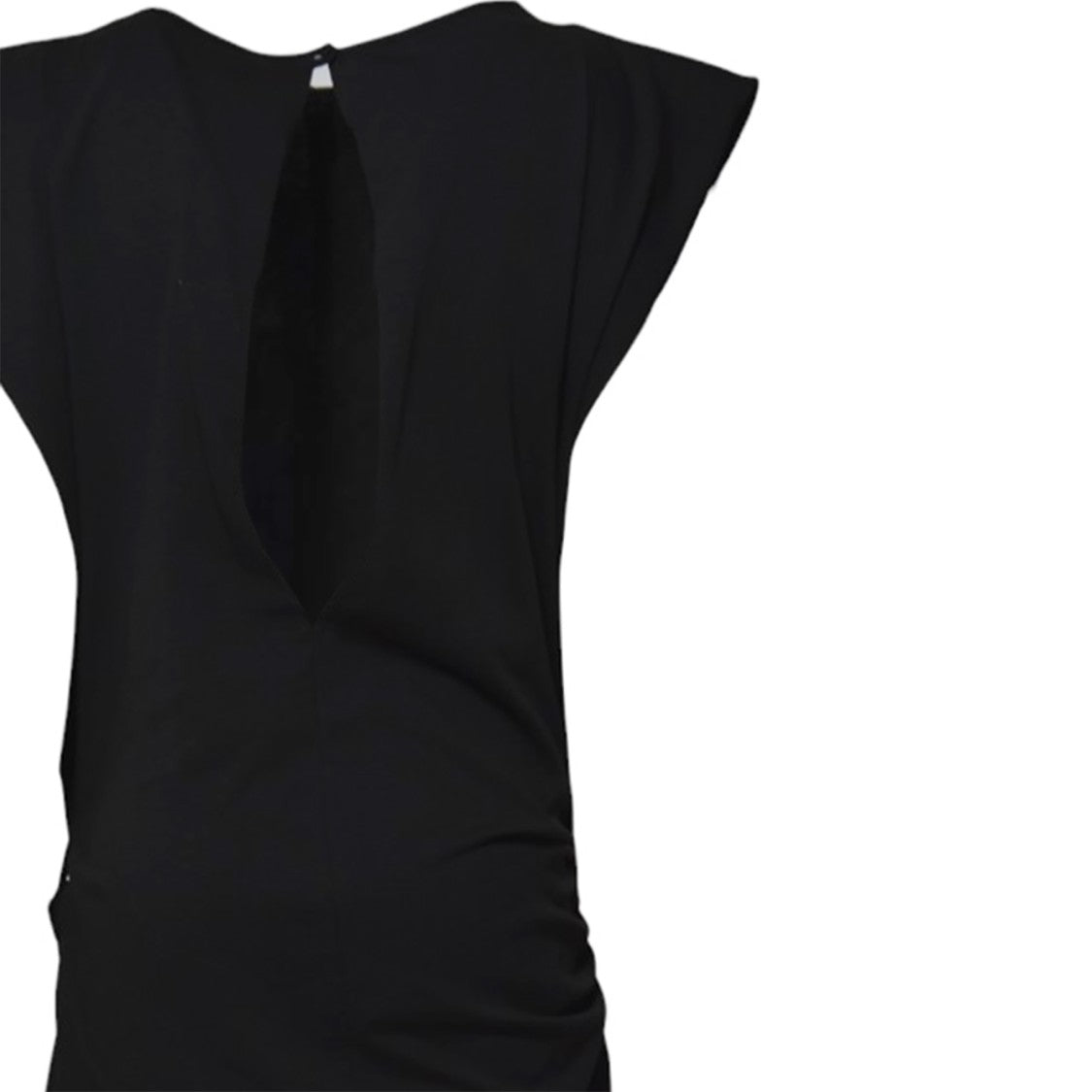 Nine Minutes Short T-Shirt Dress In Soft Black Cotton Jersey