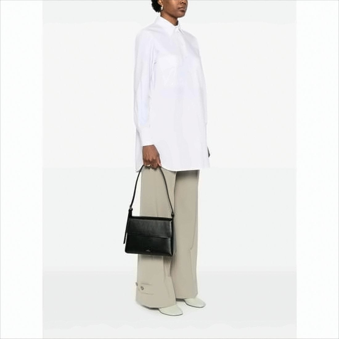 A.P.C. Structured Shoulder Bag With Flap Closure