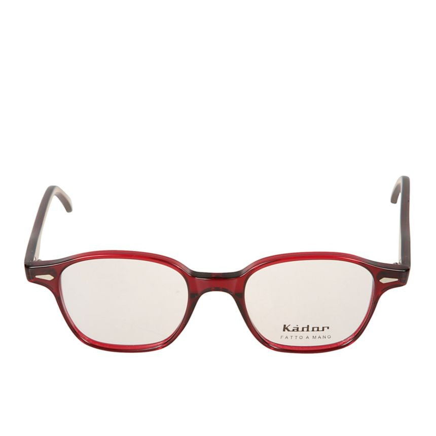 Kador Quadro Translucent Deep Red Rectangular Frame Eyeglasses