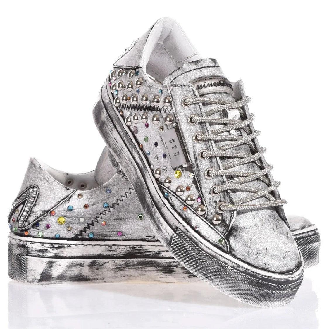 Mimanera Garage Platform Swarovski Rain Sneakers