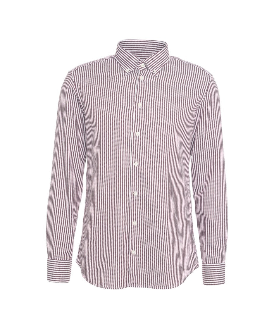 Bastoncino Refined Striped Shirt With Classic Button-Down Collar