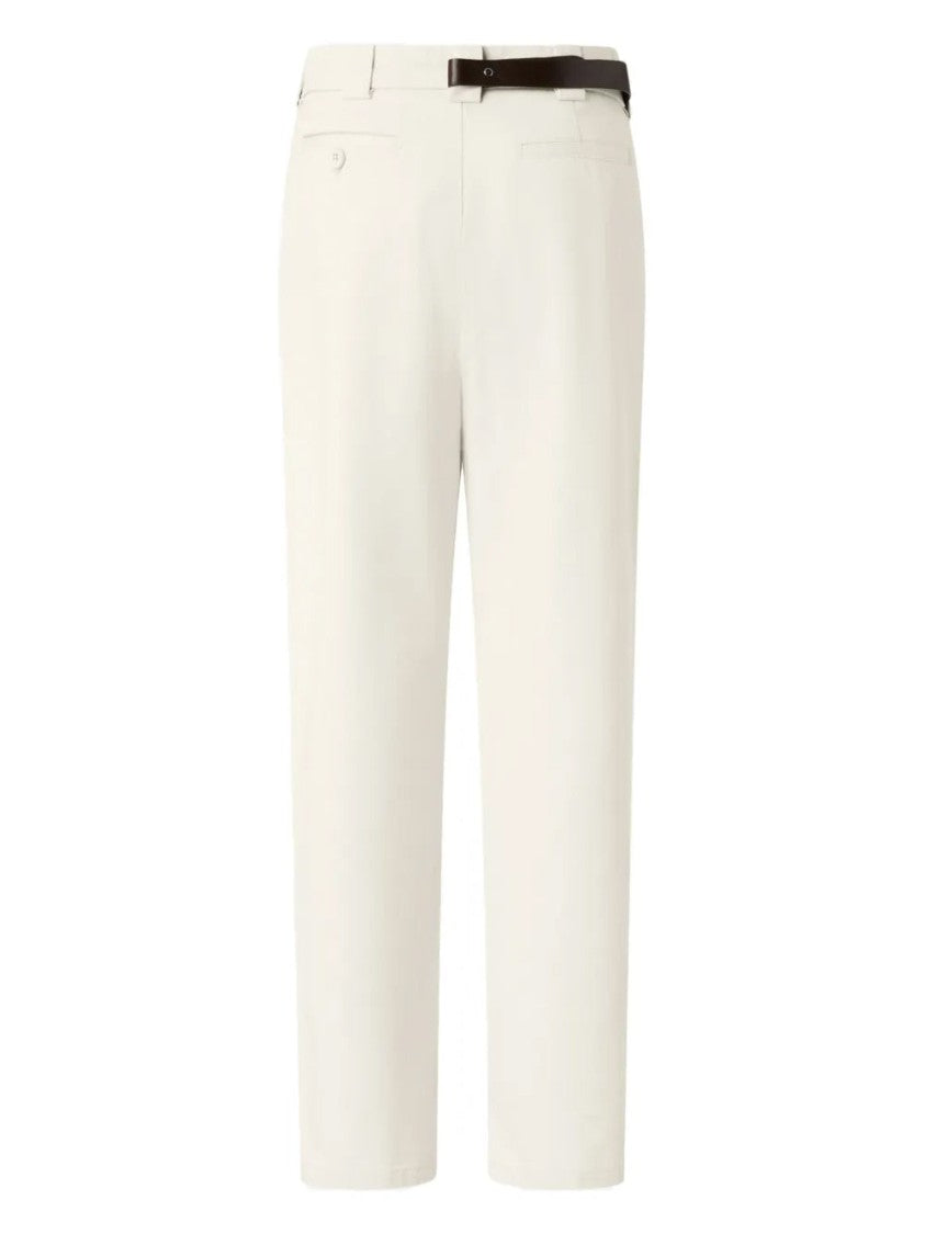 Pinko Straight-Leg Trousers With Circular Buckle And Minimalist Design