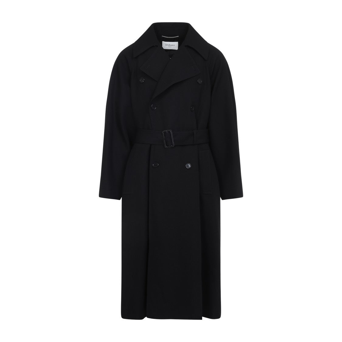 Saint Laurent Black Wool Coat