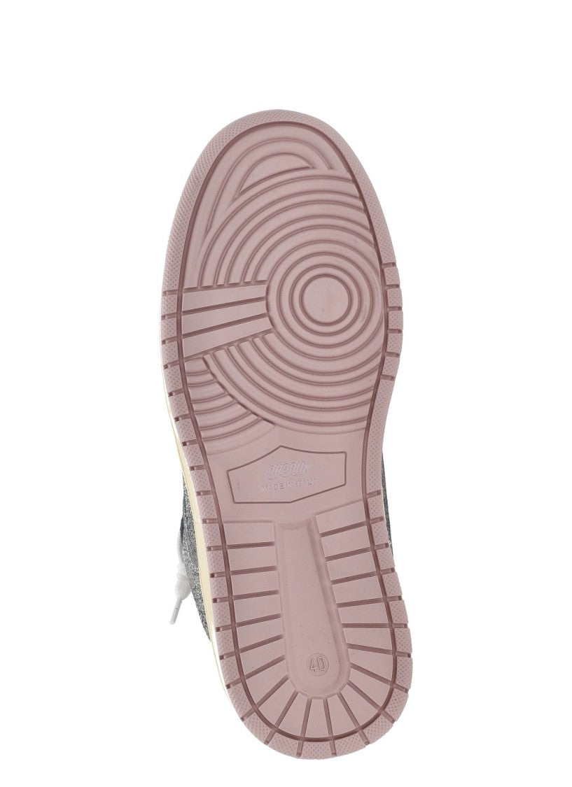 Evenu Equal Silver Suede Low-Top Sneakers