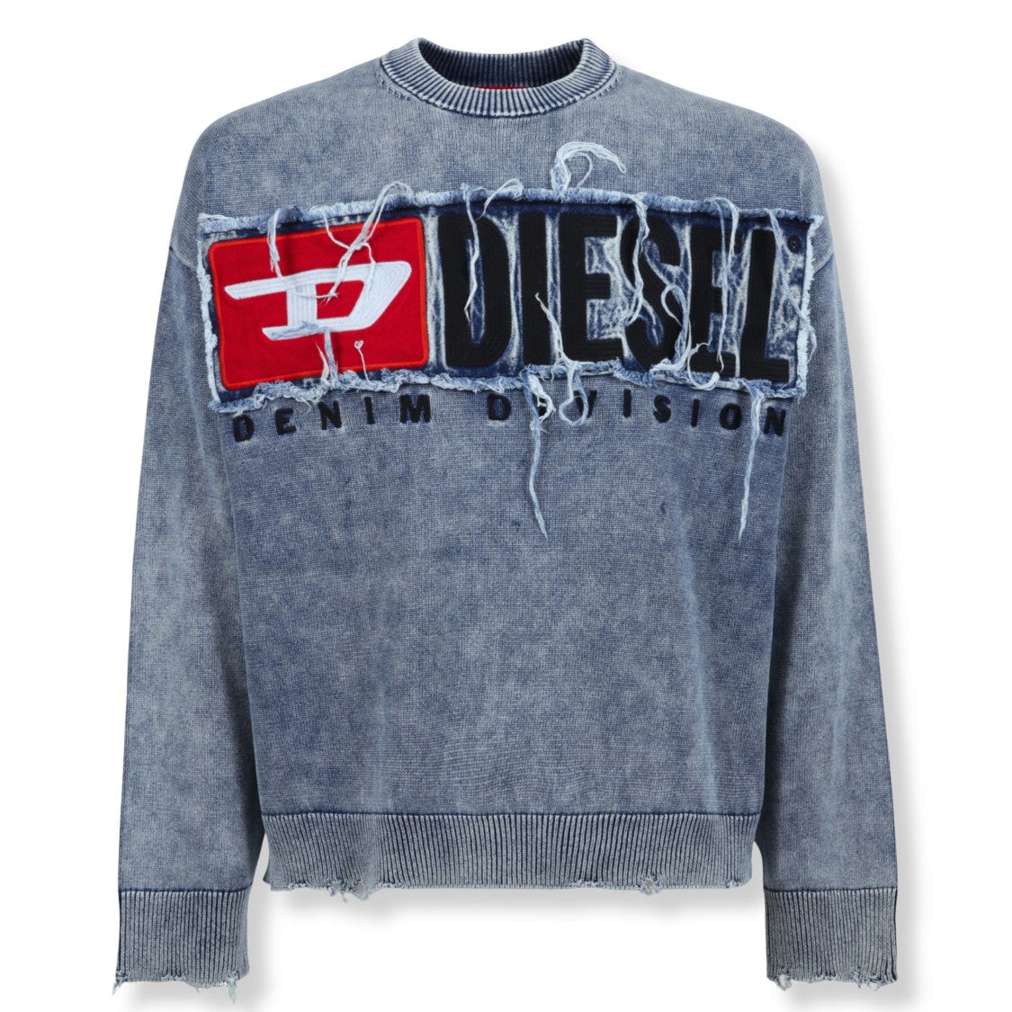 Diesel Textured Knit Cotton Pullover