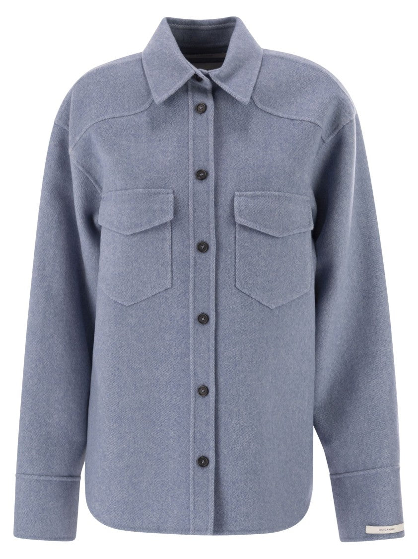 Sportmax Palpiti - Oversized Shirt In Pure Wool