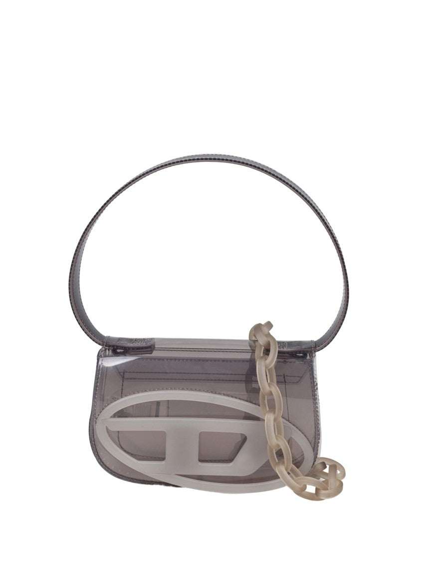 Diesel Grey Jelly-Effect Transparent Body Handbag