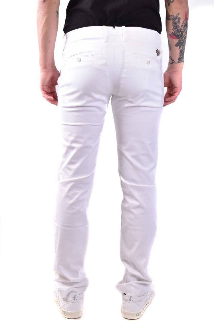 Jacob Cohen White Cotton Trousers