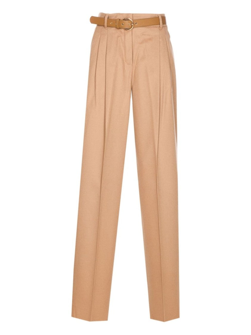 Max Mara Wide-Leg Trousers With Pleated Design