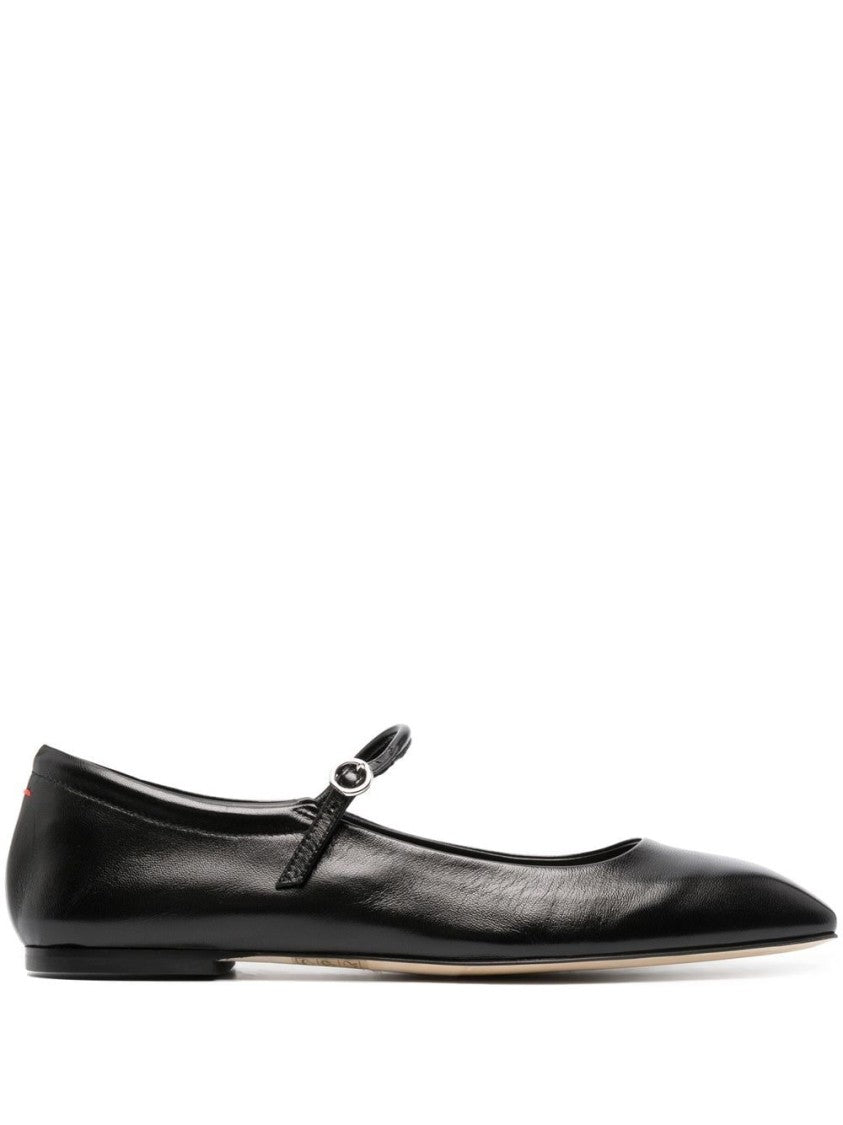 Aeydē Pointed Toe Nappa Leather Flats