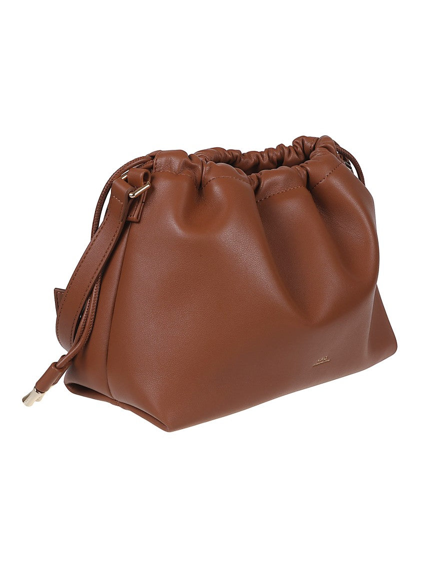A.P.C. Soft Brown Bag With Gathered Top