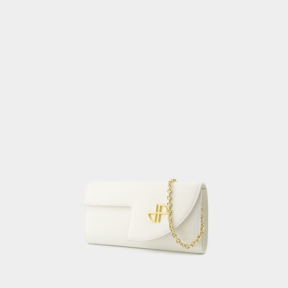 Patou Wallet On Chain - Leather - White