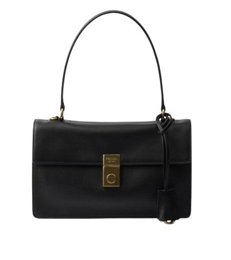 Prada Top Handle Black Shoulder Bag