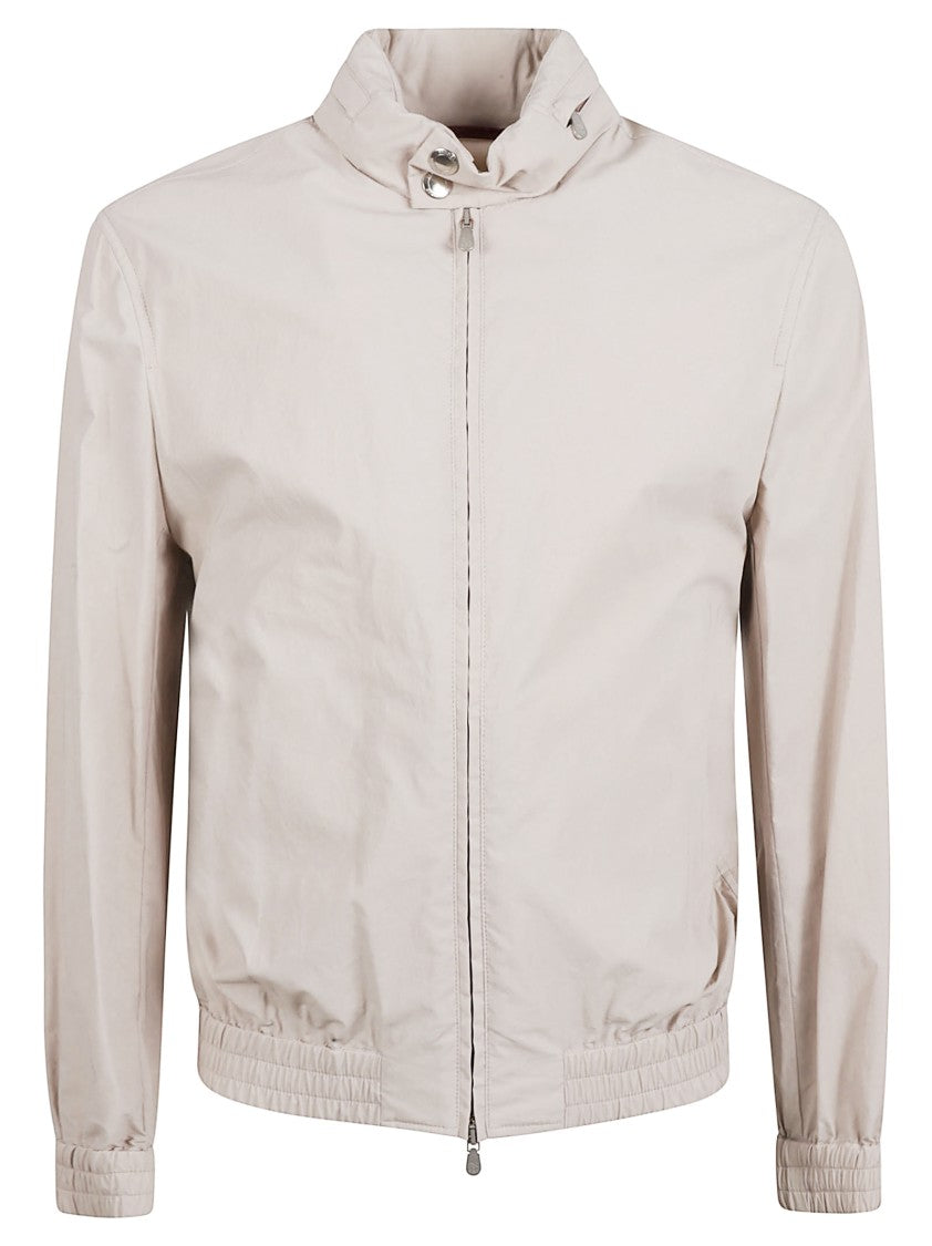 Brunello Cucinelli Textured Coat With Zip Closure