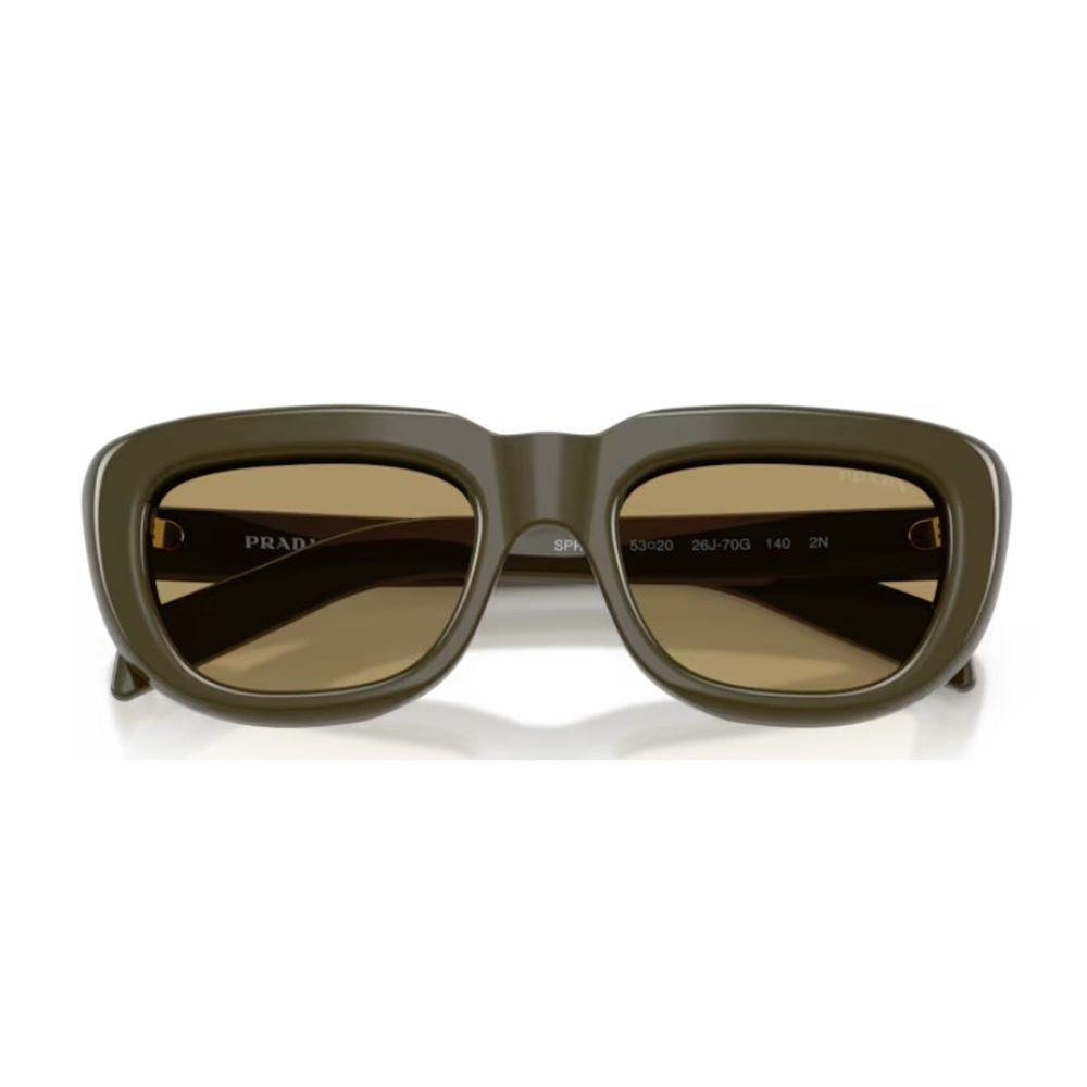 Prada Geometric Acetate Sunglasses With Iconic Logo Detail