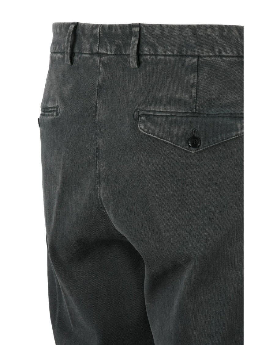 Dondup Grey Joe Slim-Fit Lyocell-Cotton Blend Trousers