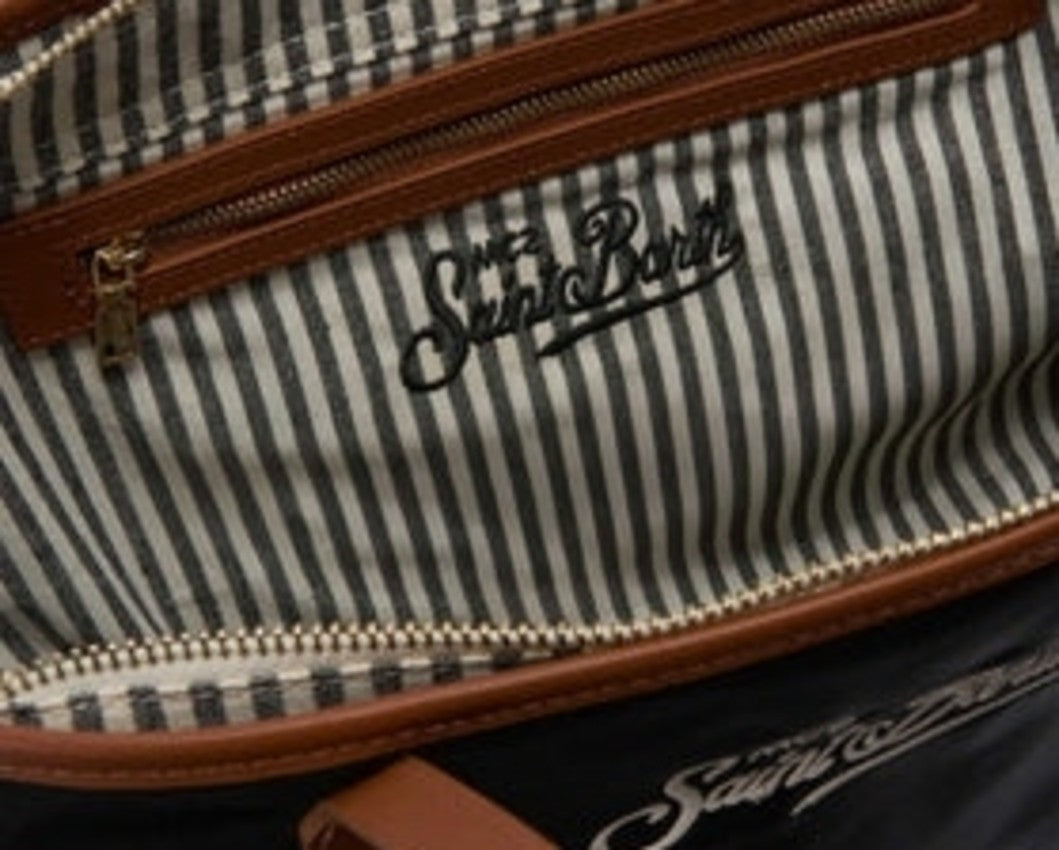 Mc2 Saint Barth Nylon Tote Bag With Zip Closure
