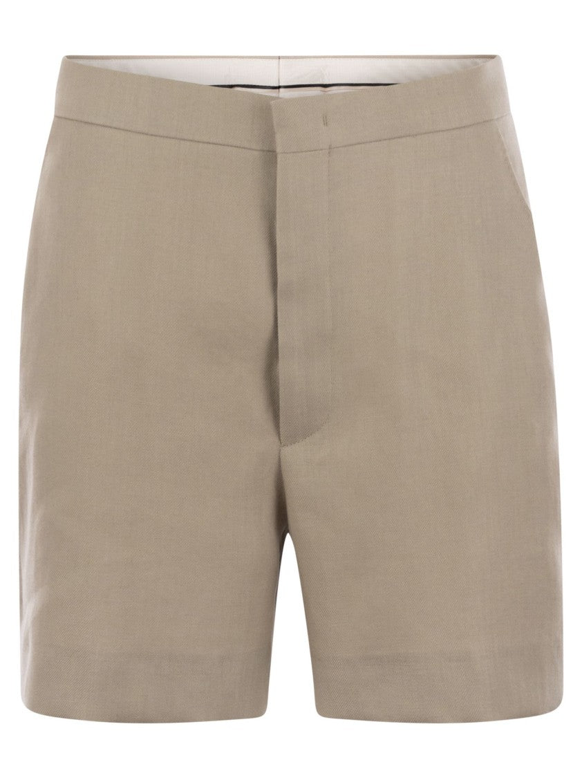 Tagliatore Linen Chino Bermuda Shorts