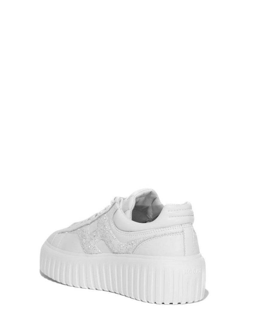 Hogan Contemporary White H-Stripes Sneakers