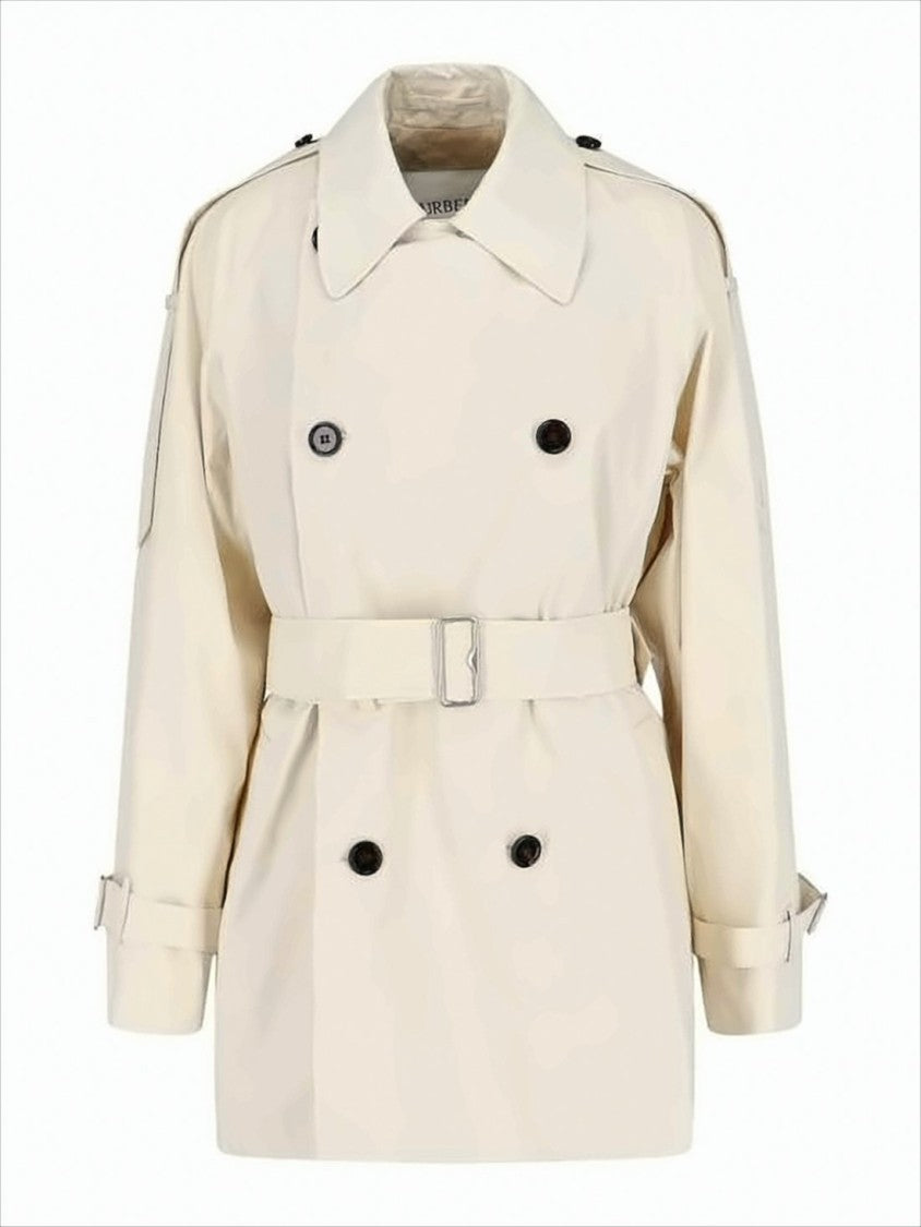 Burberry Double-Breasted Jacket With Belted Waist