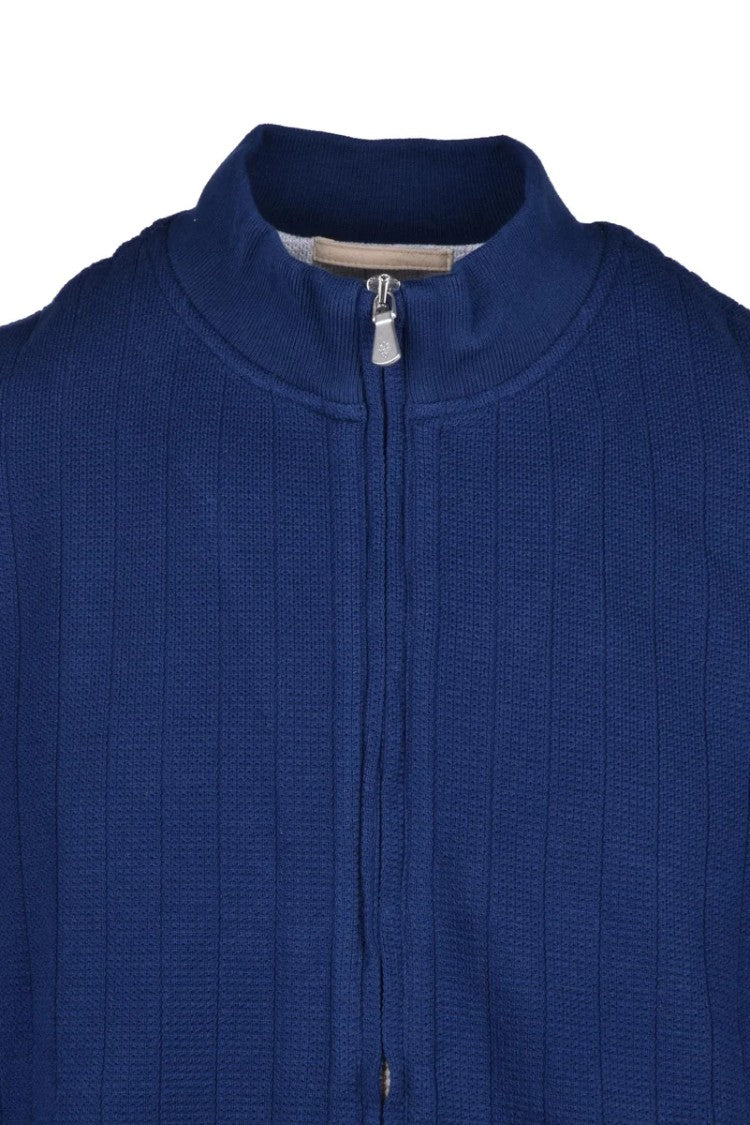 Eleventy Cotton Vest - Blue