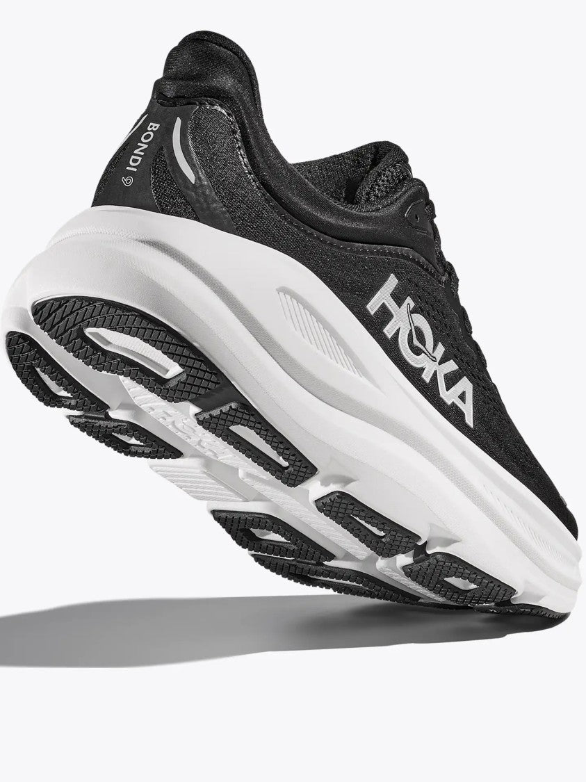 Hoka Black Bondi 9 Cushioned Mesh Sneakers