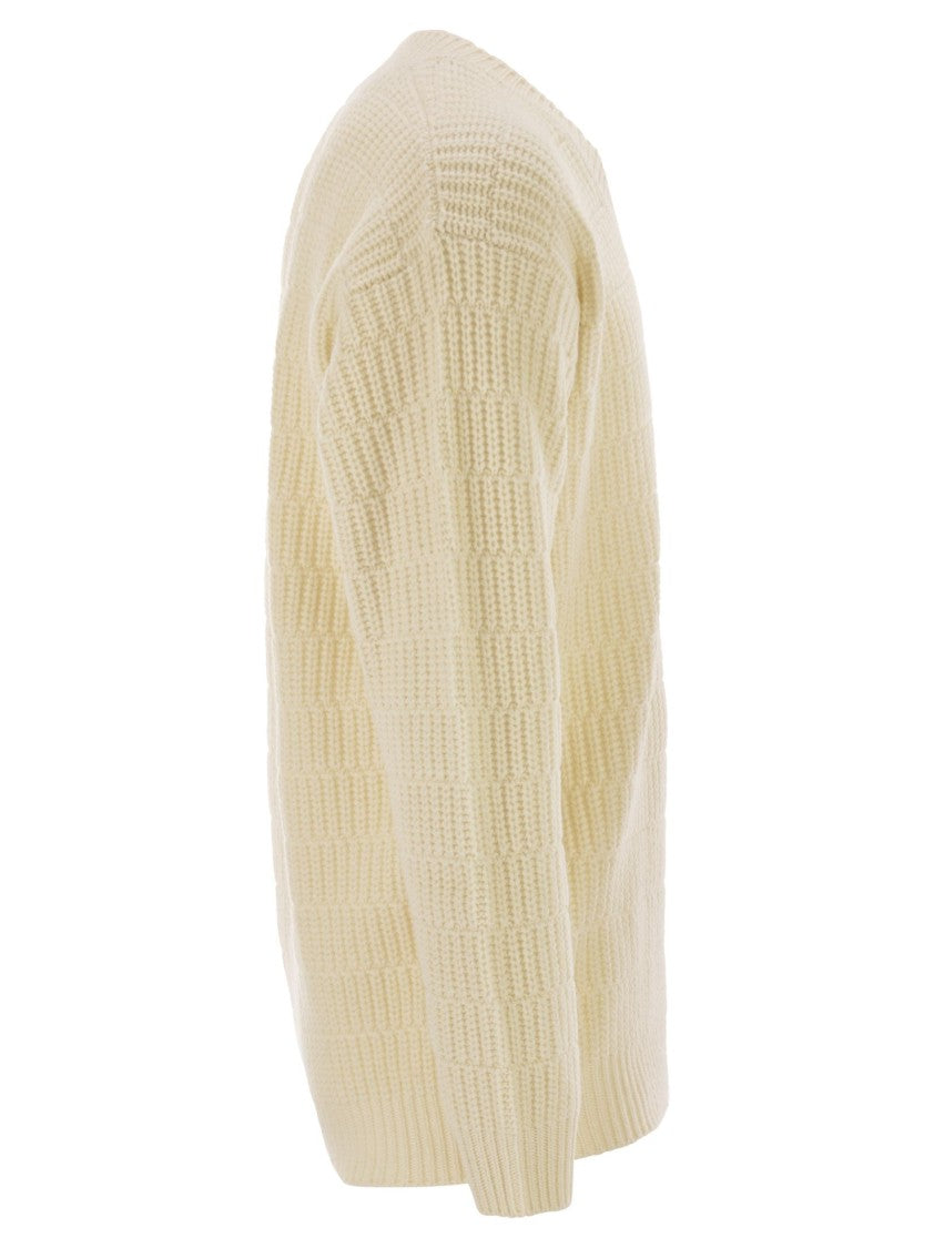 Pt Torino Wool Sweater With V-Neck