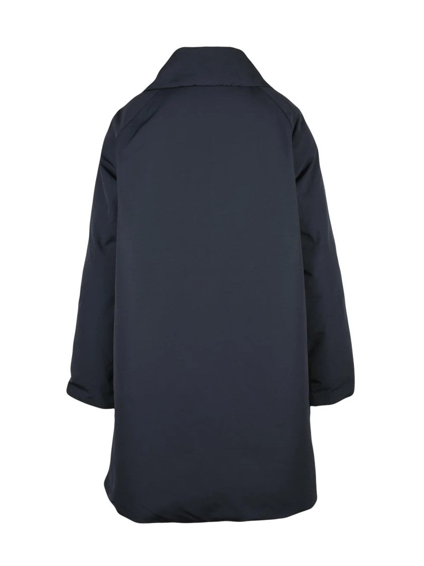 Aspesi Black Cotton-Blend Padded Sangria Coat