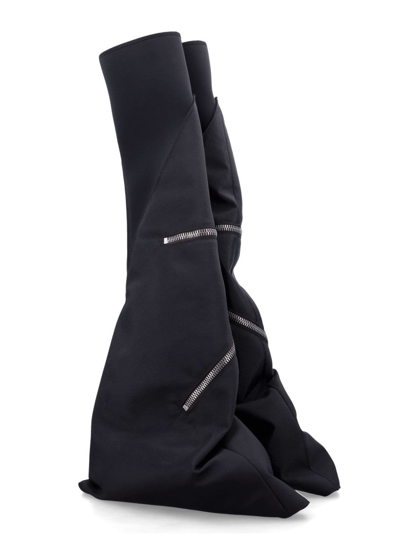 Drkshdw By Rick Owens Cargo Fetish Over Knee Boots