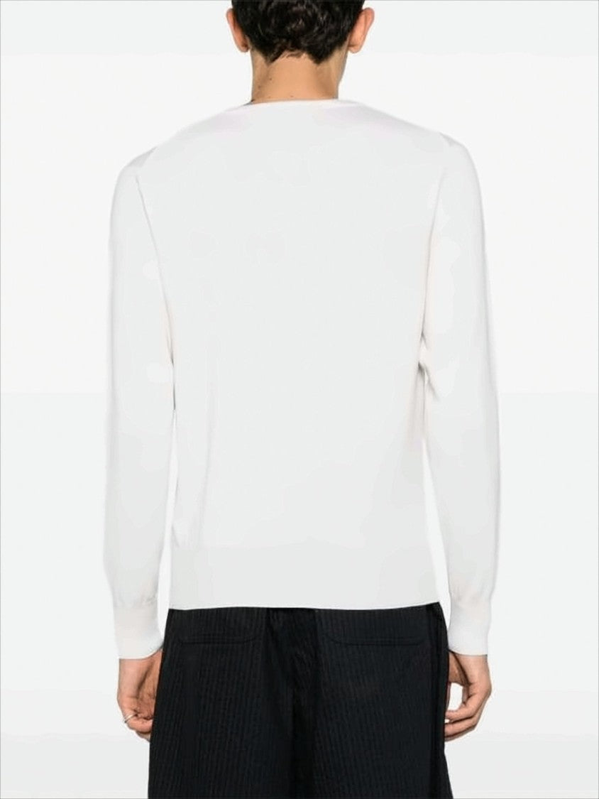 Vivienne Westwood Lightweight Cotton-Cashmere Blend Sweater With Embroidered Emblem