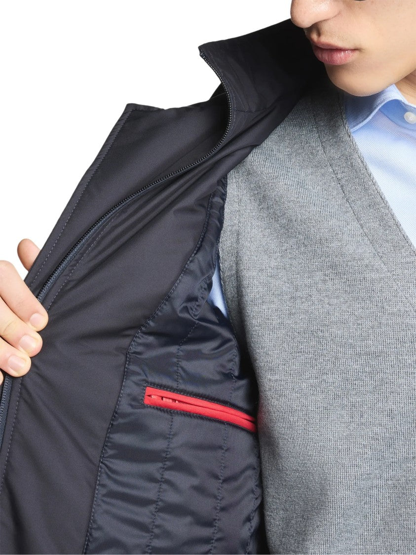 Fay Morning Double-Front Concealed-Placket Coat