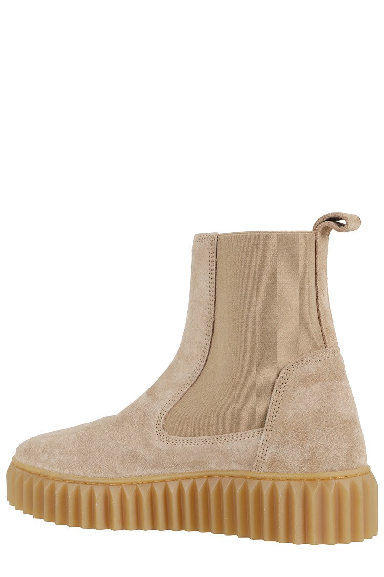 Voile Blanche Ankle Boots In Smooth Suede