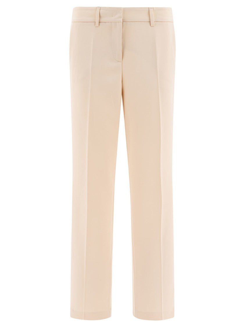 F.It Straight-Leg Trousers With Mid-Rise Waist