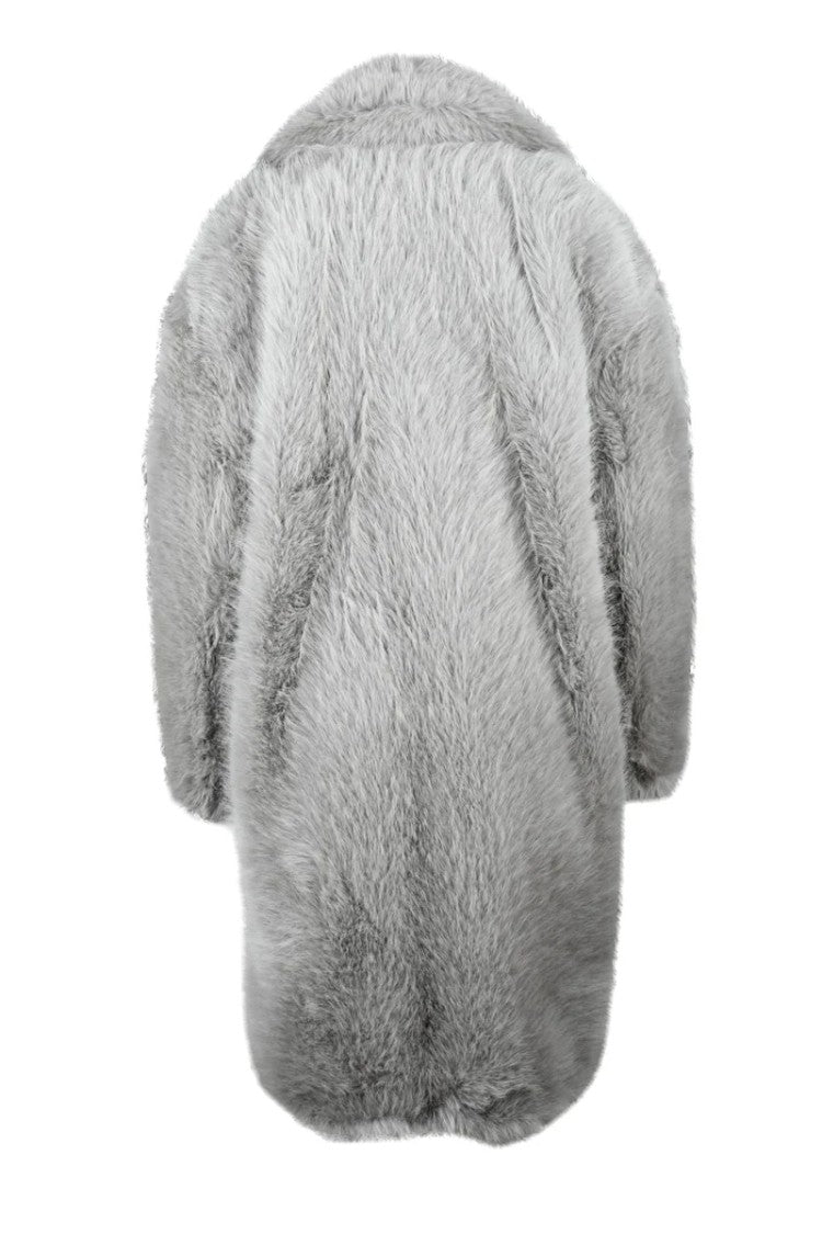 Sportmax Manico Faux Fur Coat - Grey