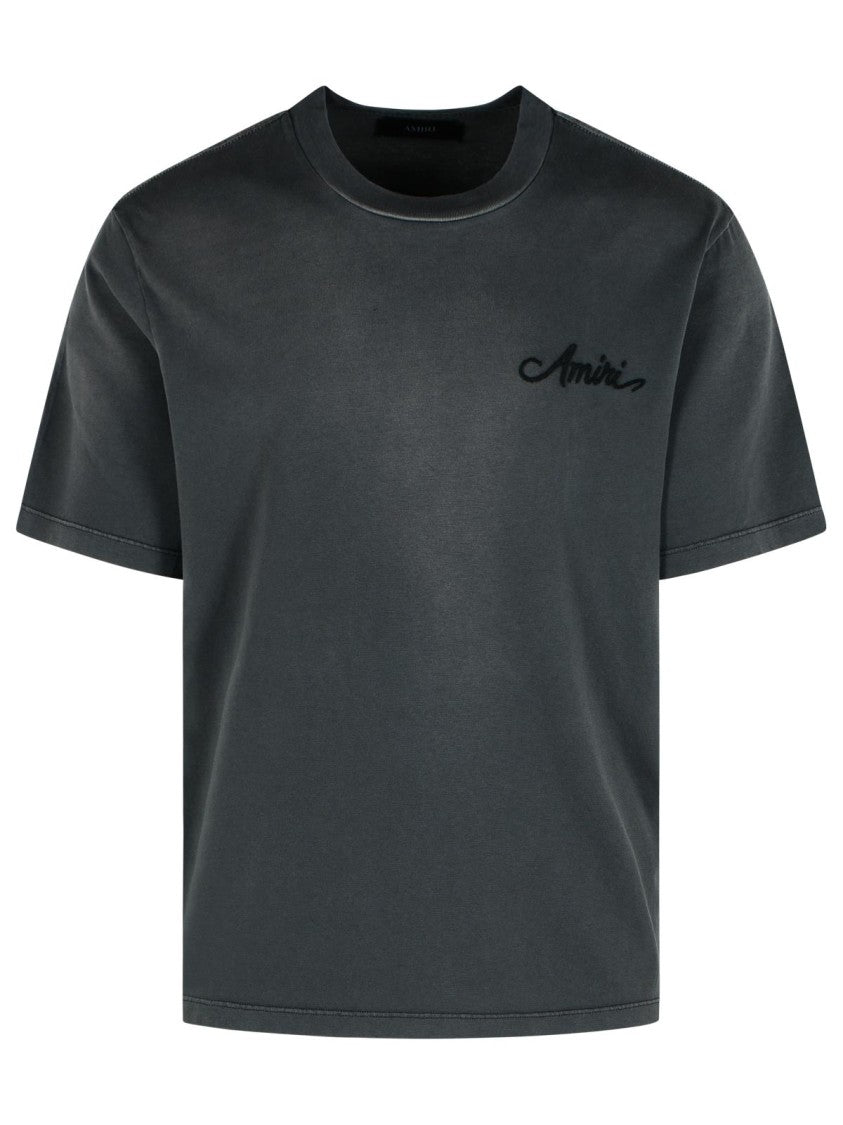 Amiri Bandana' Black Cotton T-Shirt