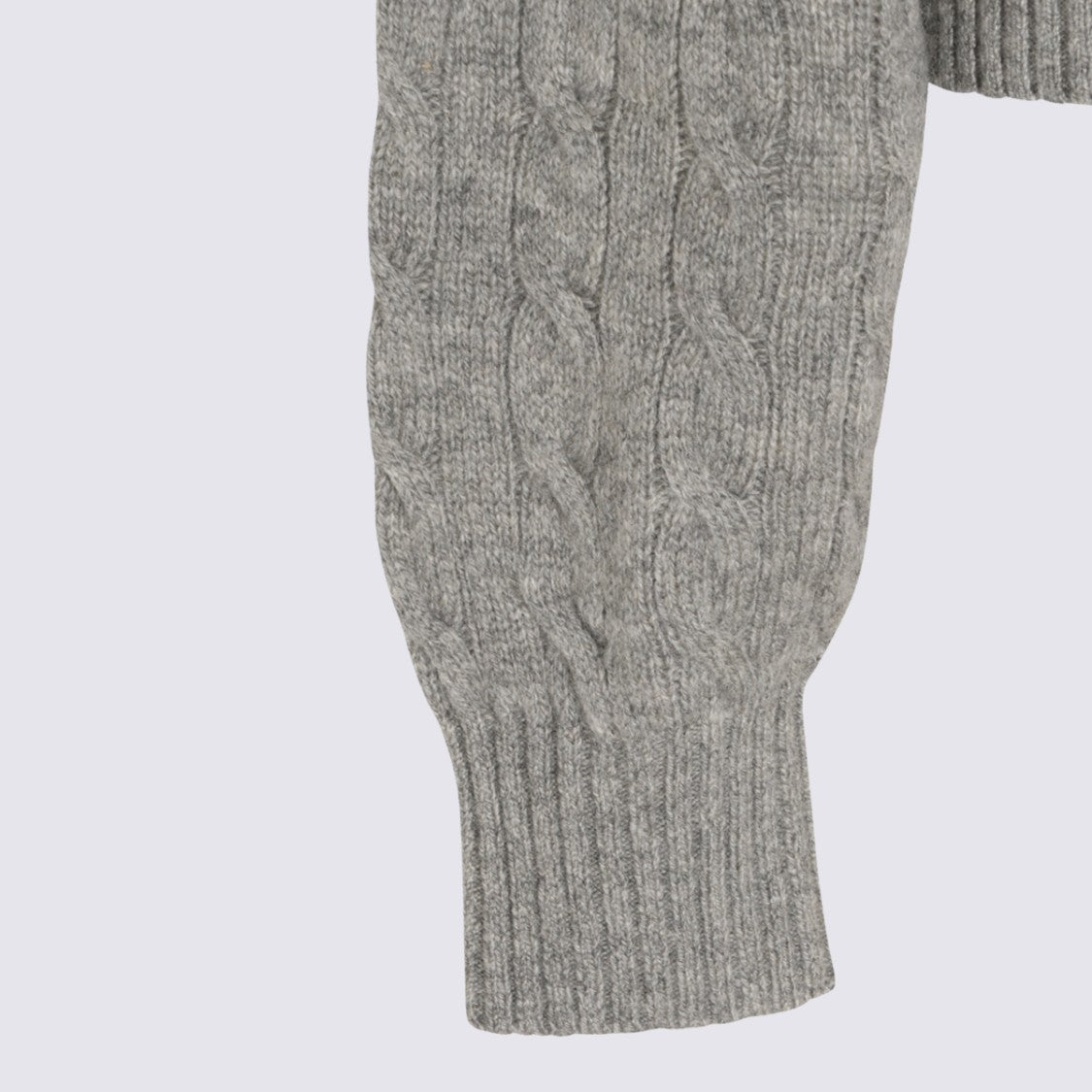 Polo Ralph Lauren Knitted Long-Sleeve Polo Shirt With Cable Knit Pattern