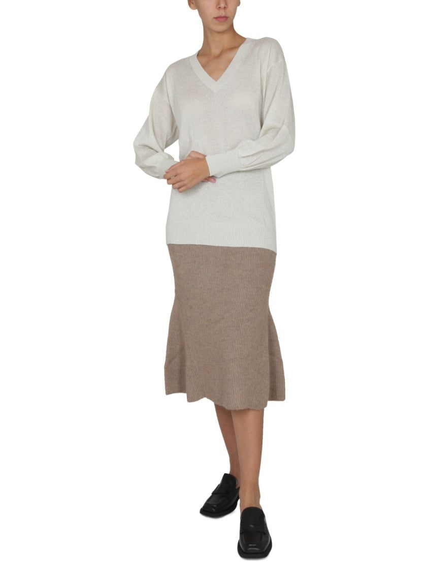 Fabiana Filippi Relaxed Fit V-Neck Jersey