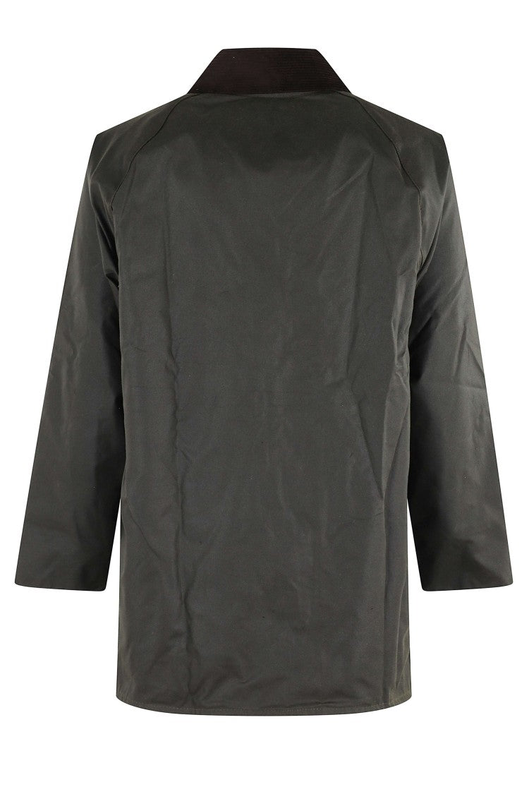 Barbour Olive Green Waxed Cotton Beaufort Jacket