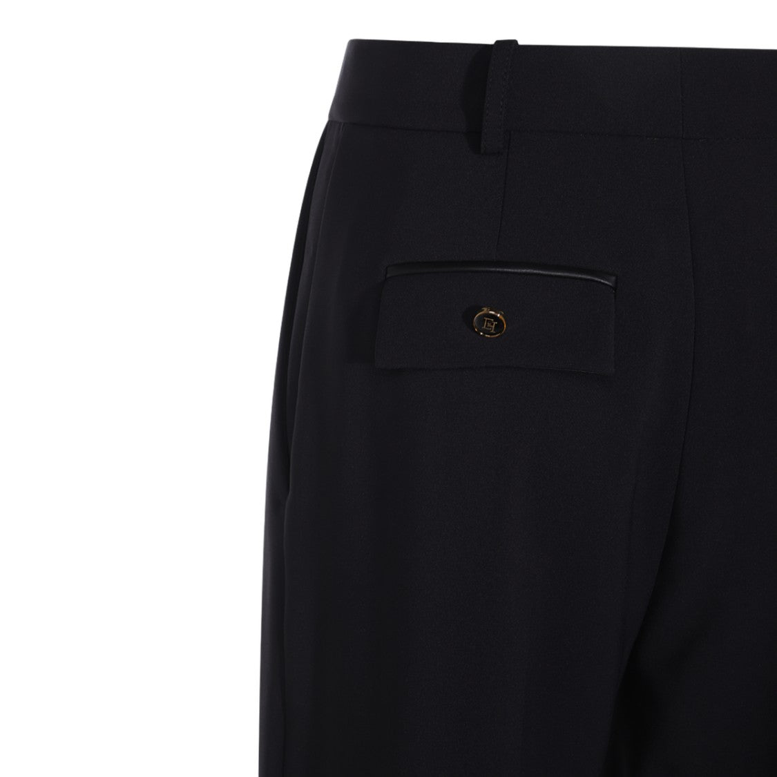 Elisabetta Franchi Straight-Leg Trousers With High Waist