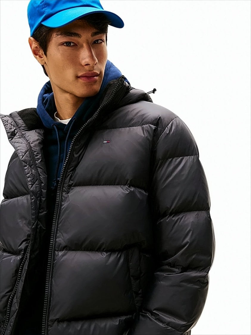 Tommy Jeans Water-Repellent Down Jacket With Removable Hood