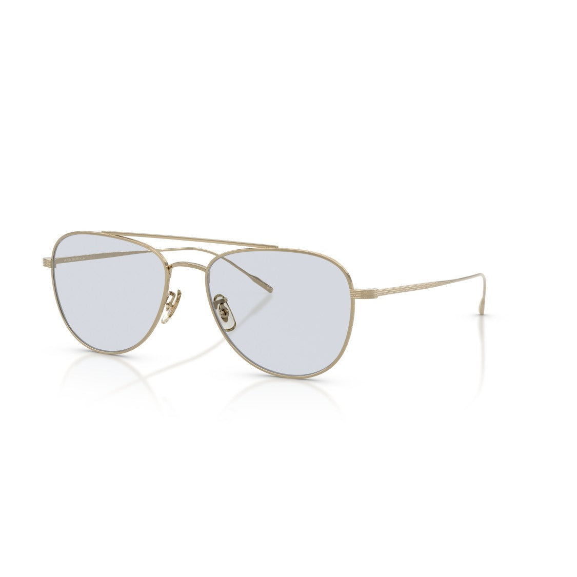 Oliver Peoples 0Ov1363t Aviator Sunglasses With Lightweight Titanium Frame