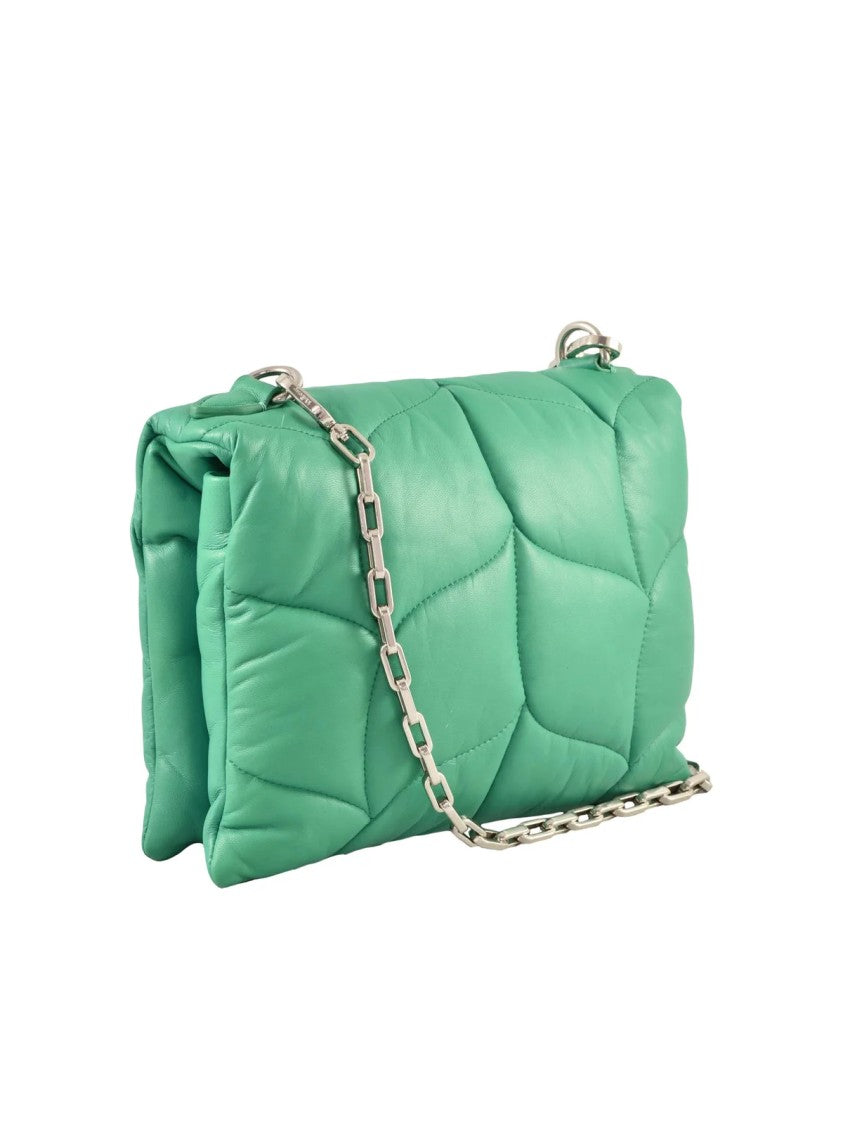 Mulberry Green Quilted Leather Shoulder Bag