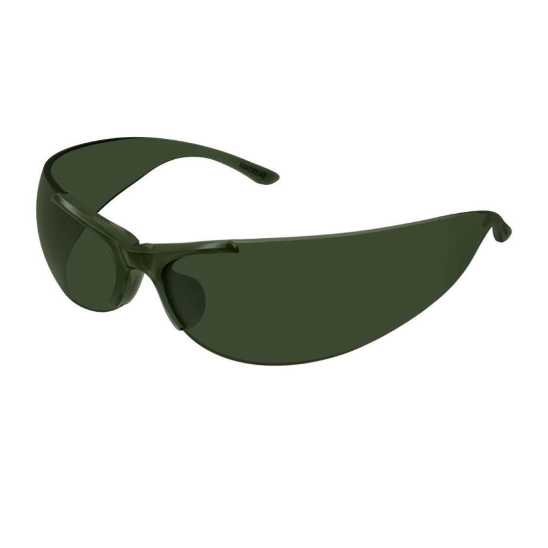 Balenciaga Green Linea Extreme Bio-Injected Wraparound Sunglasses