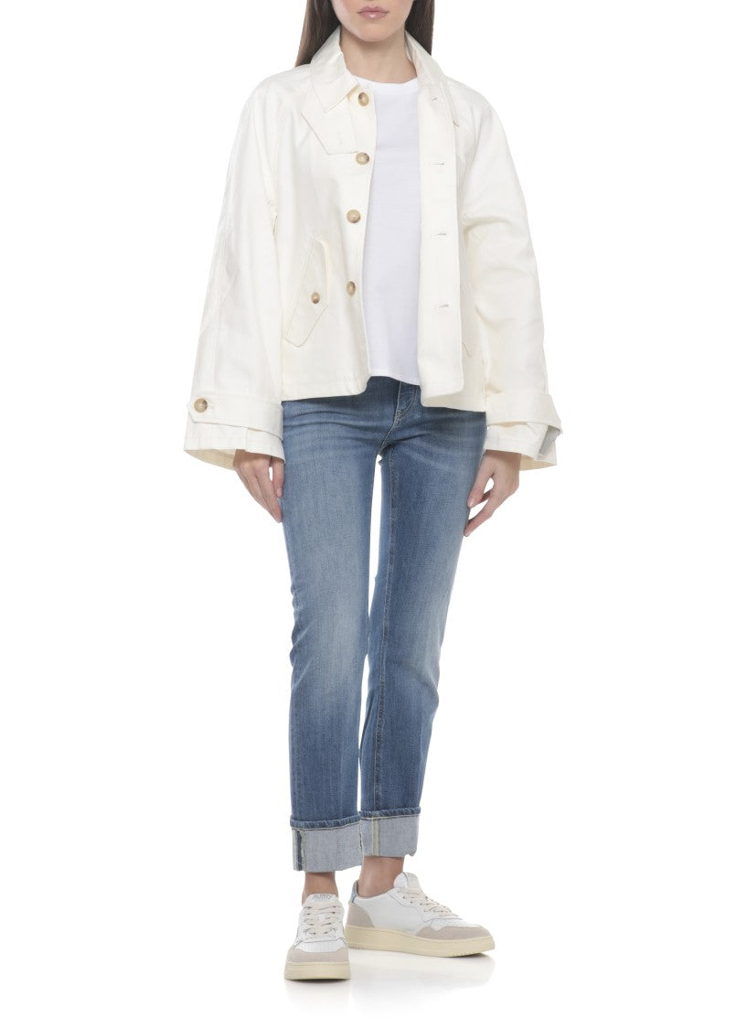 Autry White Medalist Low Leather-Blend Sneakers